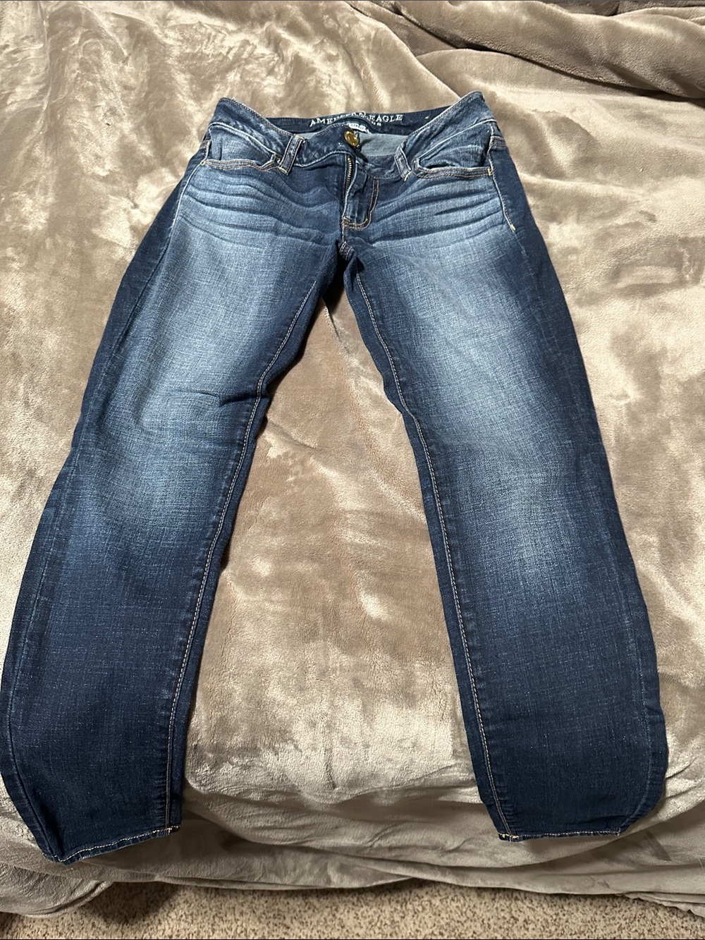 American Eagle Outfitters Women's Dark Blue Jegging Jeans